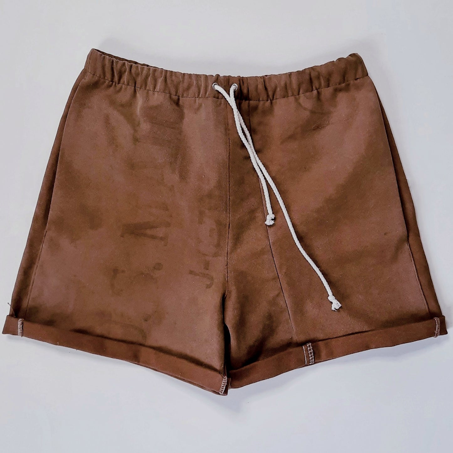 Upcycled vintage US Mail Shorts 24-32" waist