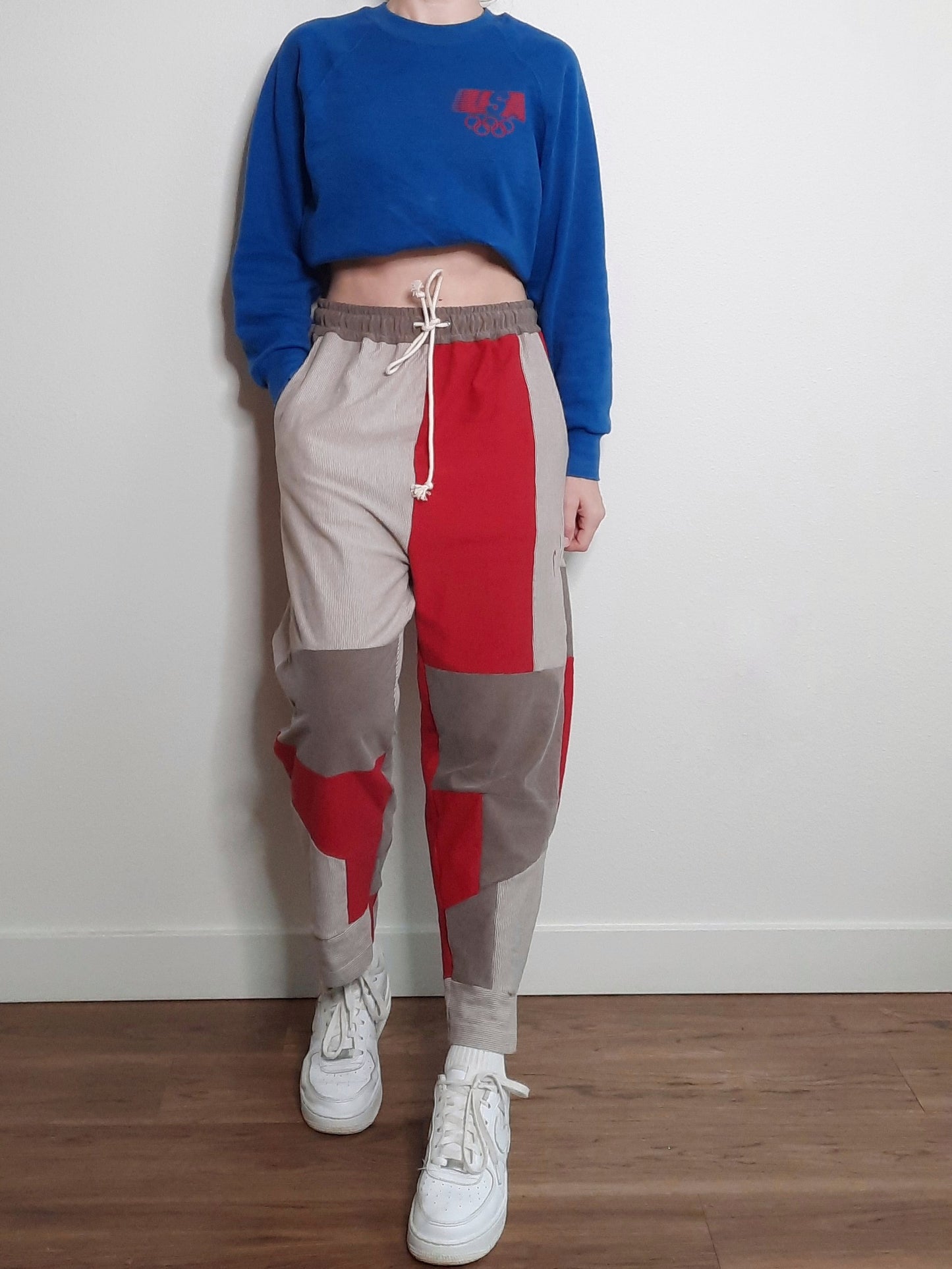 Reworked Nike Cropped Straight Leg Pant