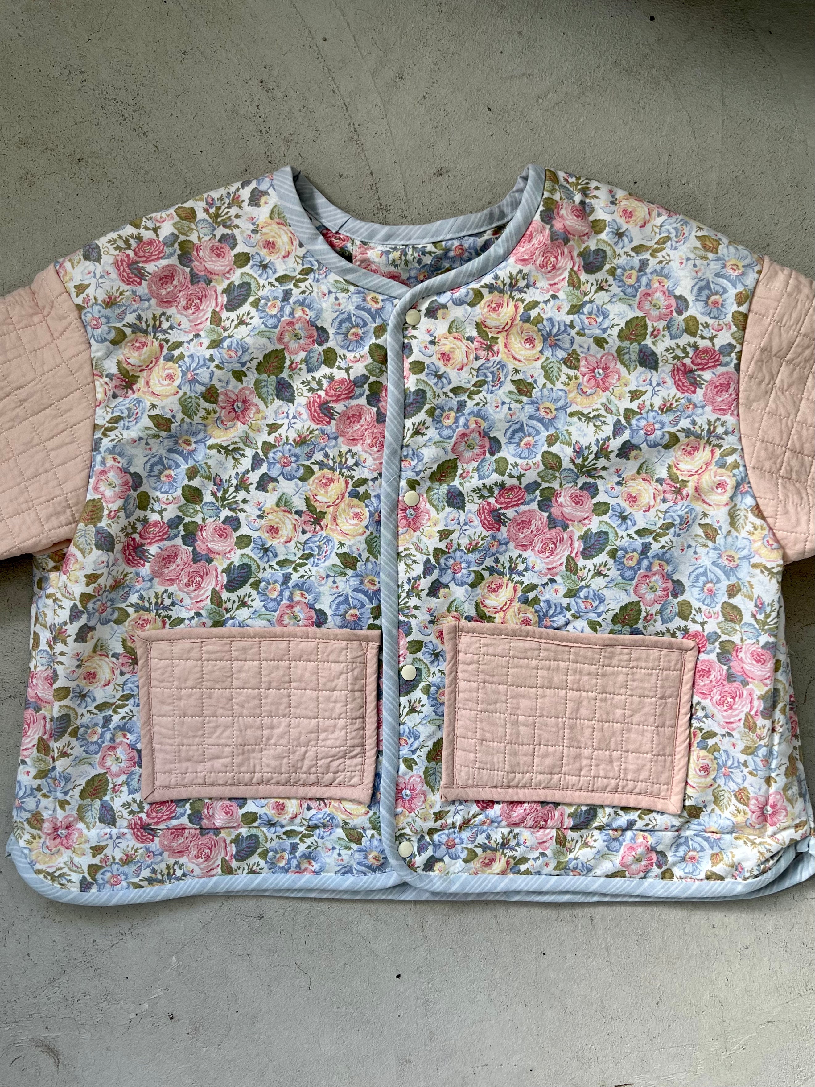 Upcycled quilted bomber jacket
