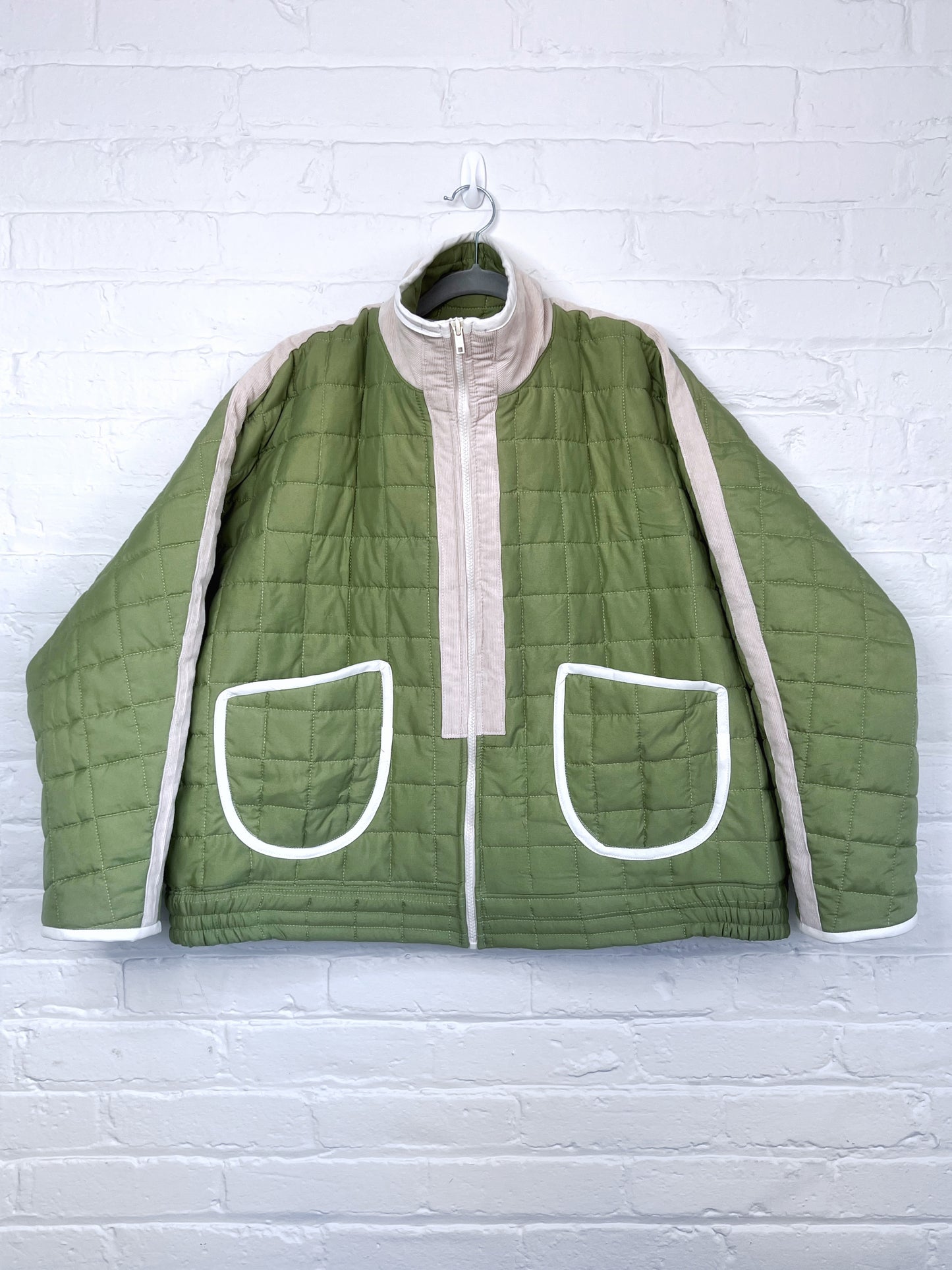 Reworked quilted bomber jacket